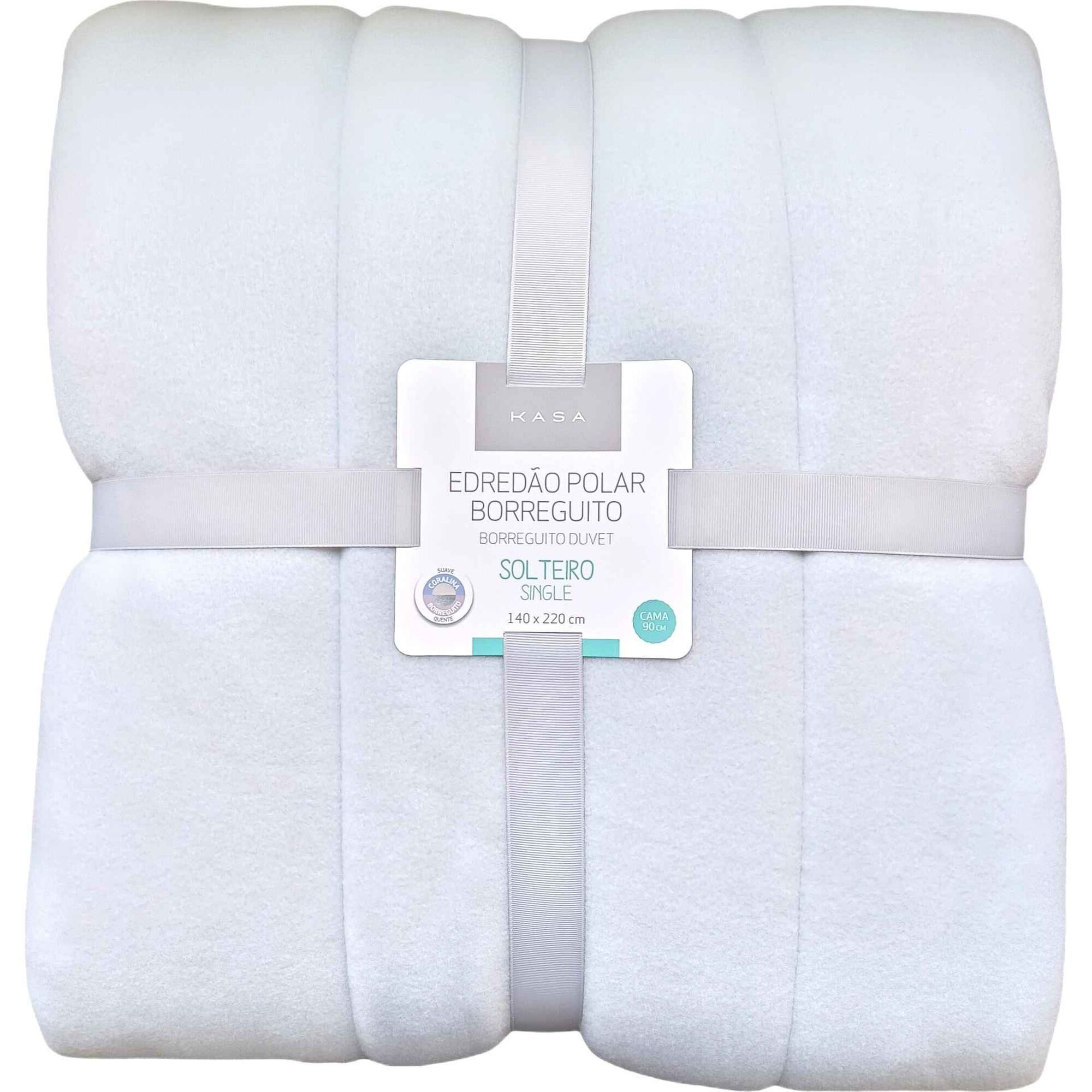 Edred&atilde;o Polar Borreguito 240x220cm Cinza