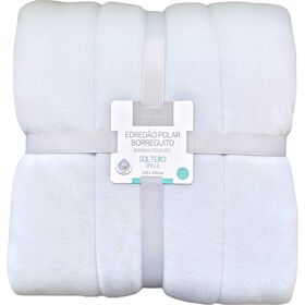 Edred&atilde;o Polar Borreguito 240x220cm Cinza