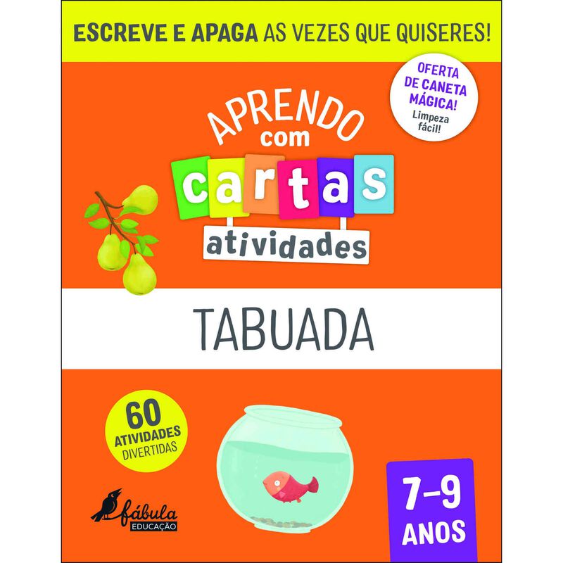 Aprendo com Cartas - Tabuada (7-9 Anos) de Fábula Educação