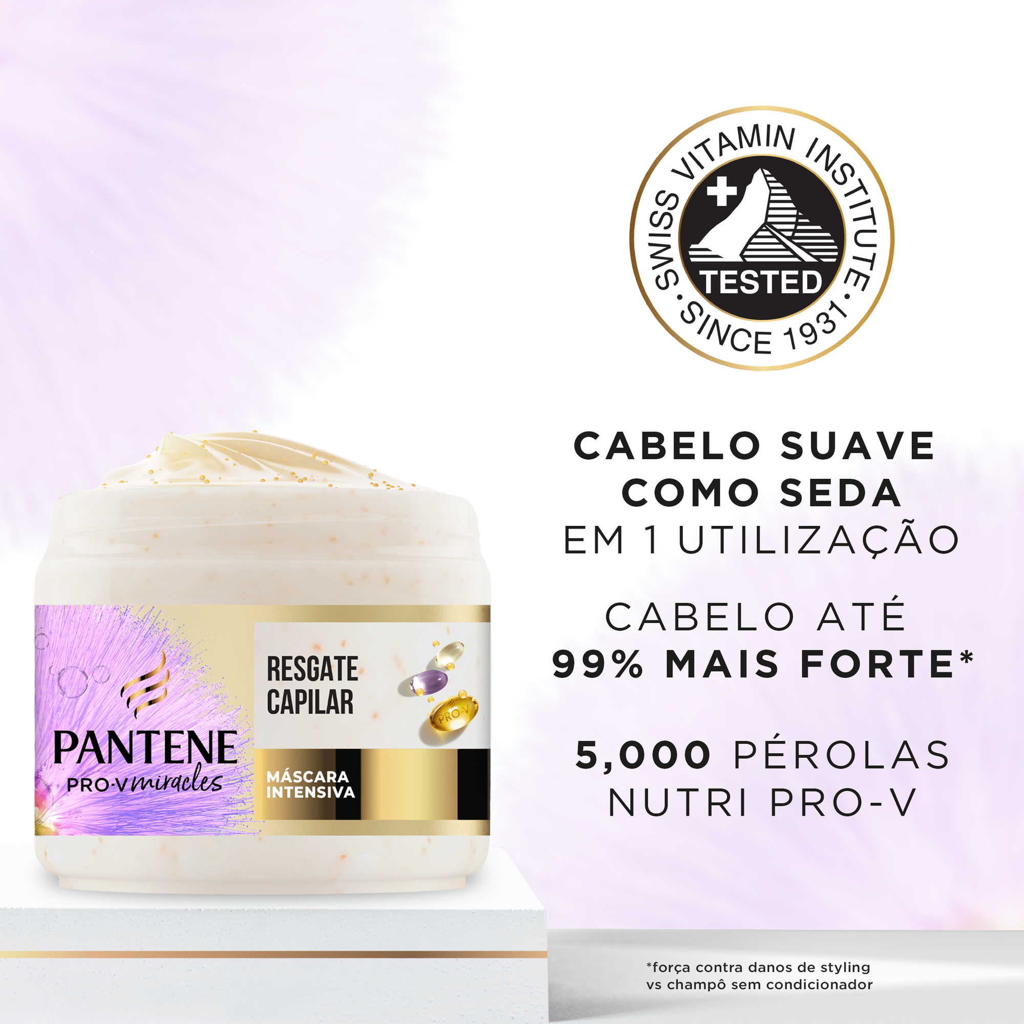M&aacute;scara Pro-V Miracles Sedoso e Brilhante Pantene
