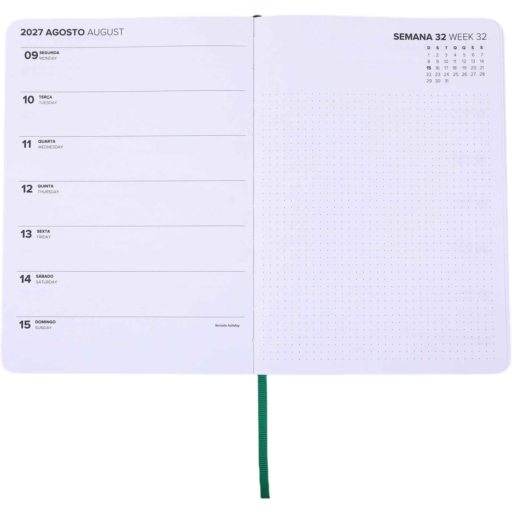 Agenda Semanal 2027 A5 Xadrez (v&aacute;rias cores) Note!