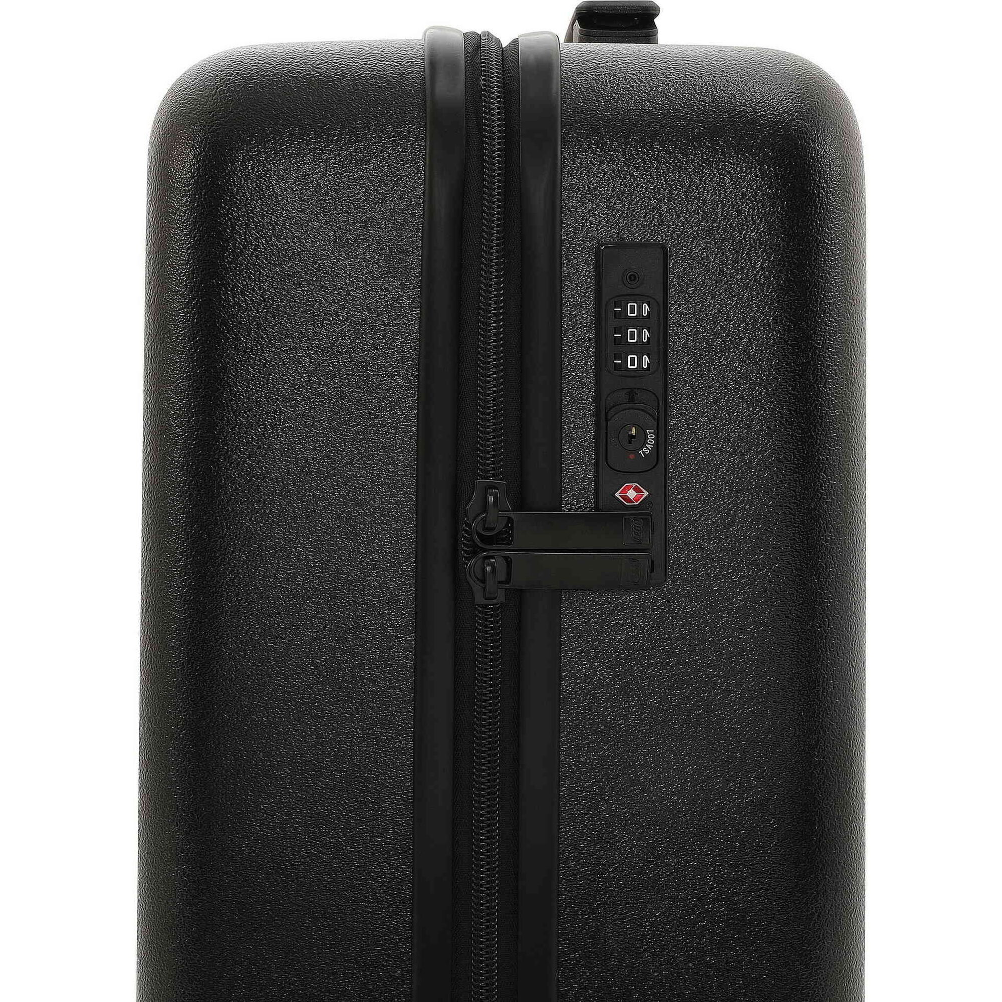 Mala de Viagem Grande 4 Rodas Preto e Vermelho Brick