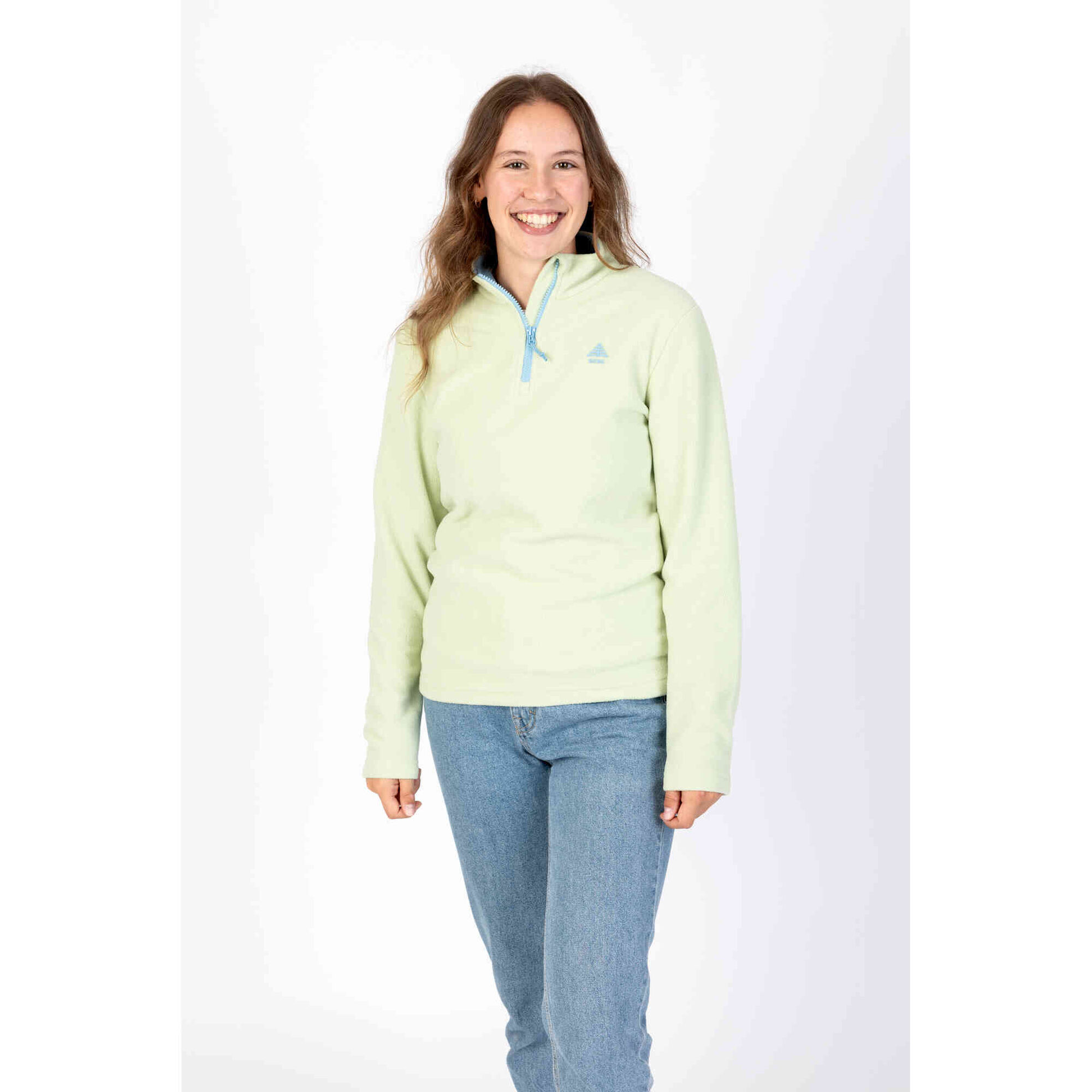 Camisola Polar Mulher Verde e Azul L Berg