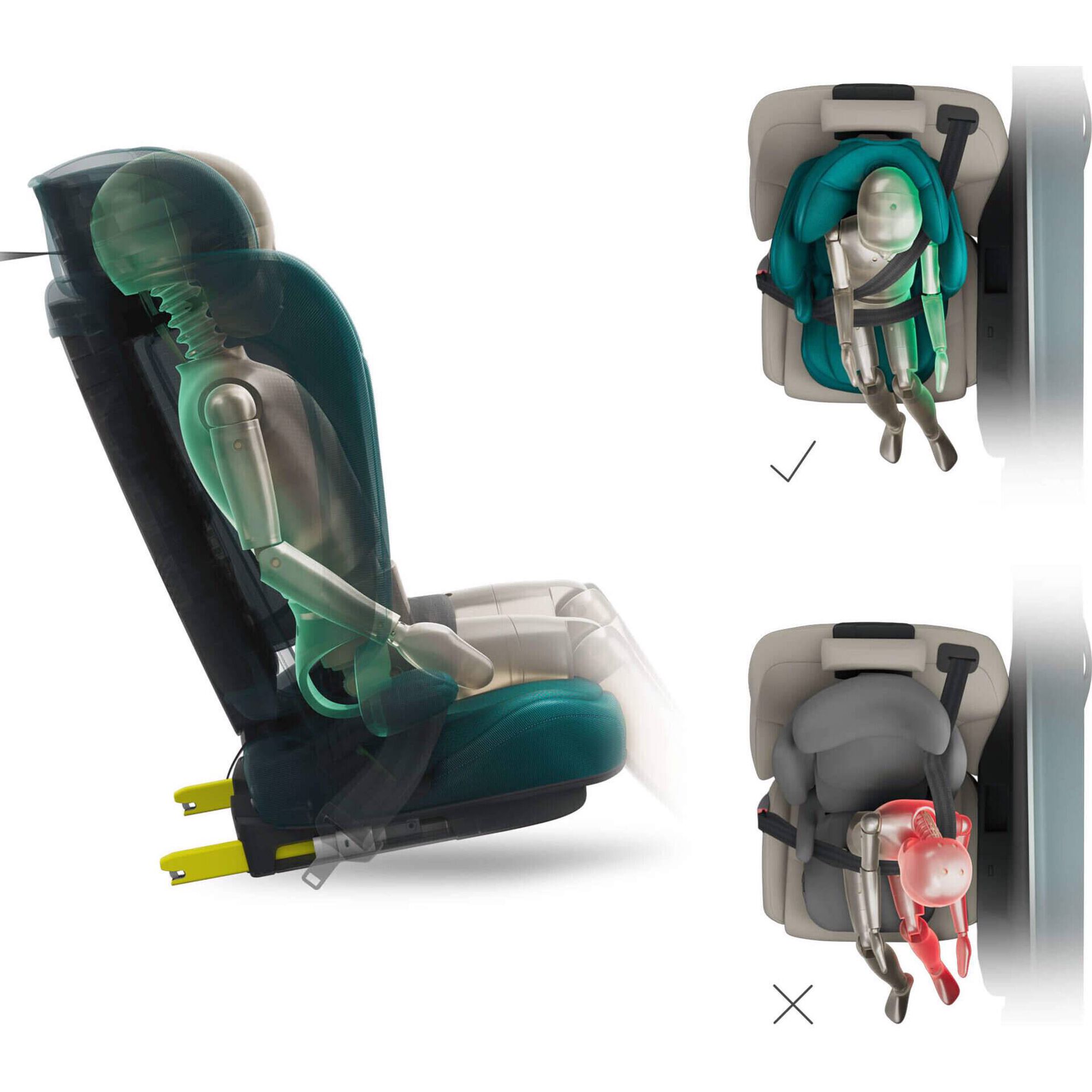 Cadeira Auto I-Size 100-150 Cinza Unity 2 Kinderkraft