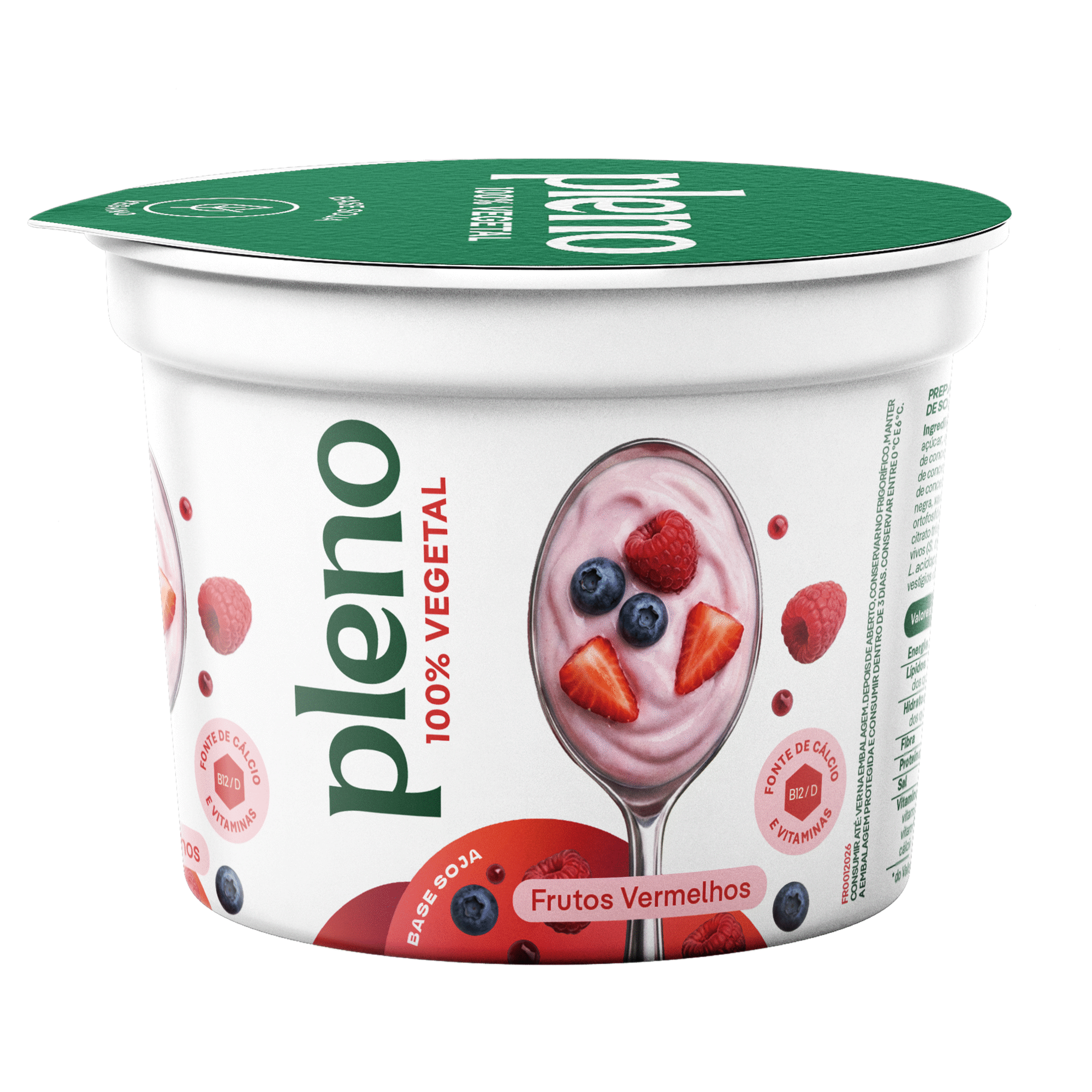 Vegegurte Base de Soja Frutos Vermelhos Pleno