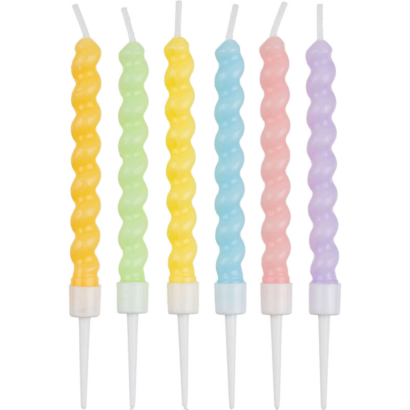 Conjunto 6 Velas Pastel Kasa