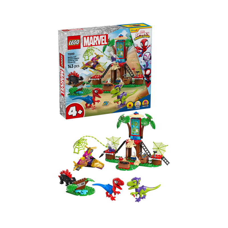 LEGO Marvel - Spidey e Gobby – Batalha de Raptors no Quartel-General da Casa da Árvore - 11200