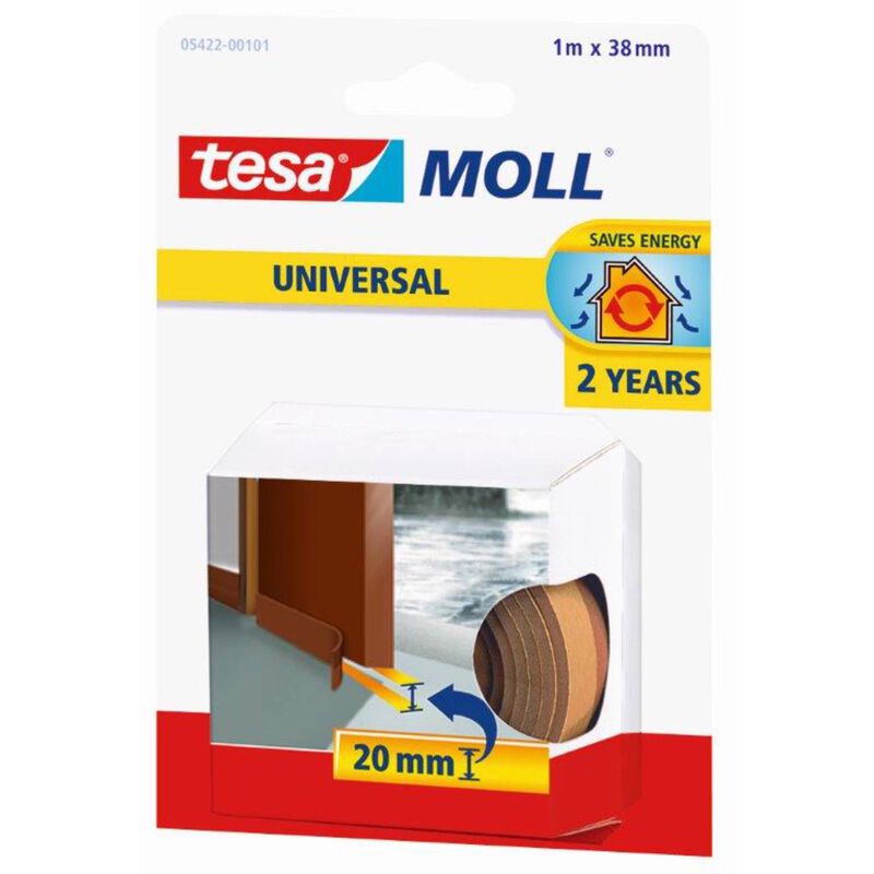 Fita Calafetar Veda-Portas 38mmx1mts Castanha Tesa