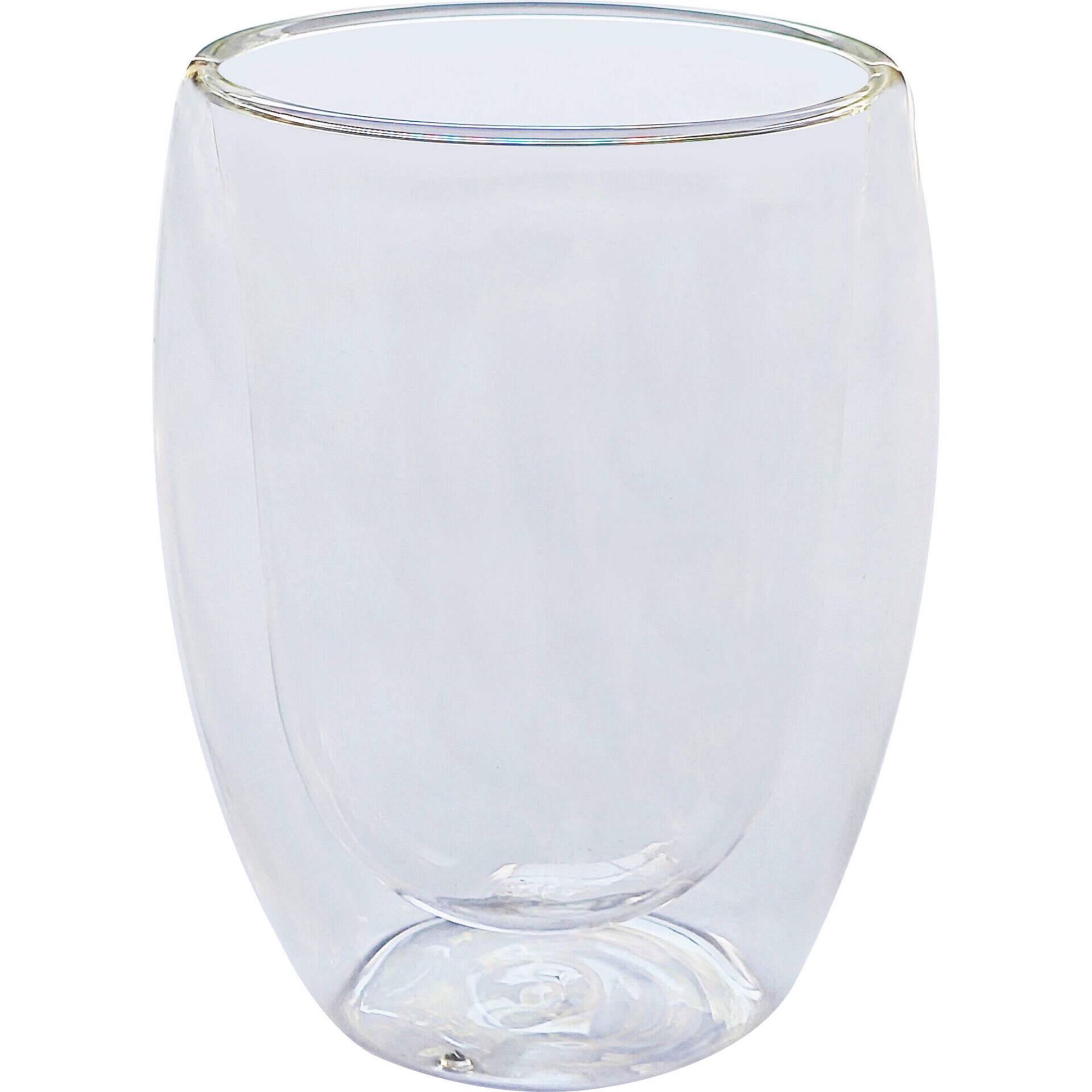 Copo Parede Dupla 360ml Transparente