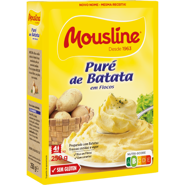 Puré de Batata sem Glúten Mousline