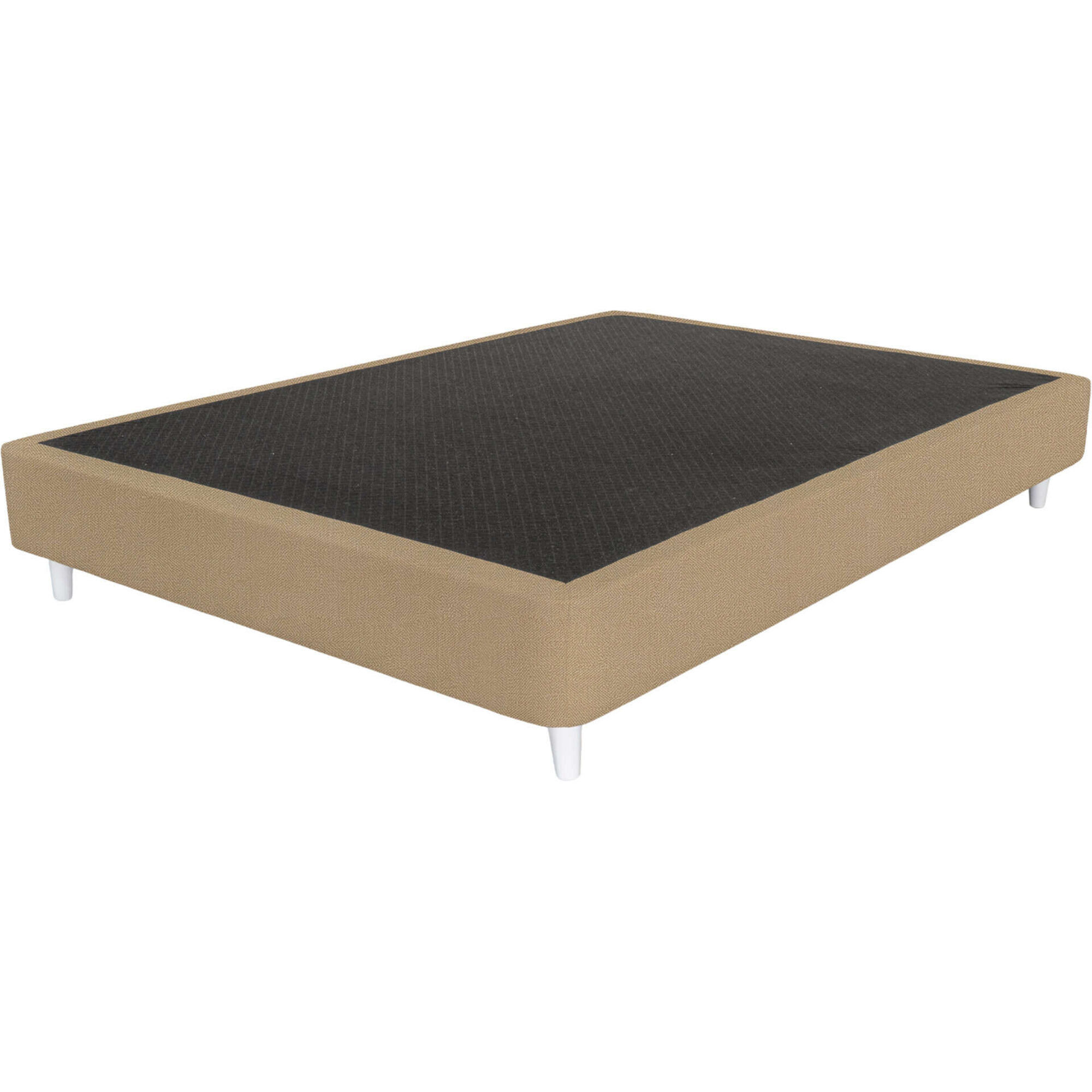 Sommier Nara Taupe P&eacute;s Retangulares Brancos Dreamura