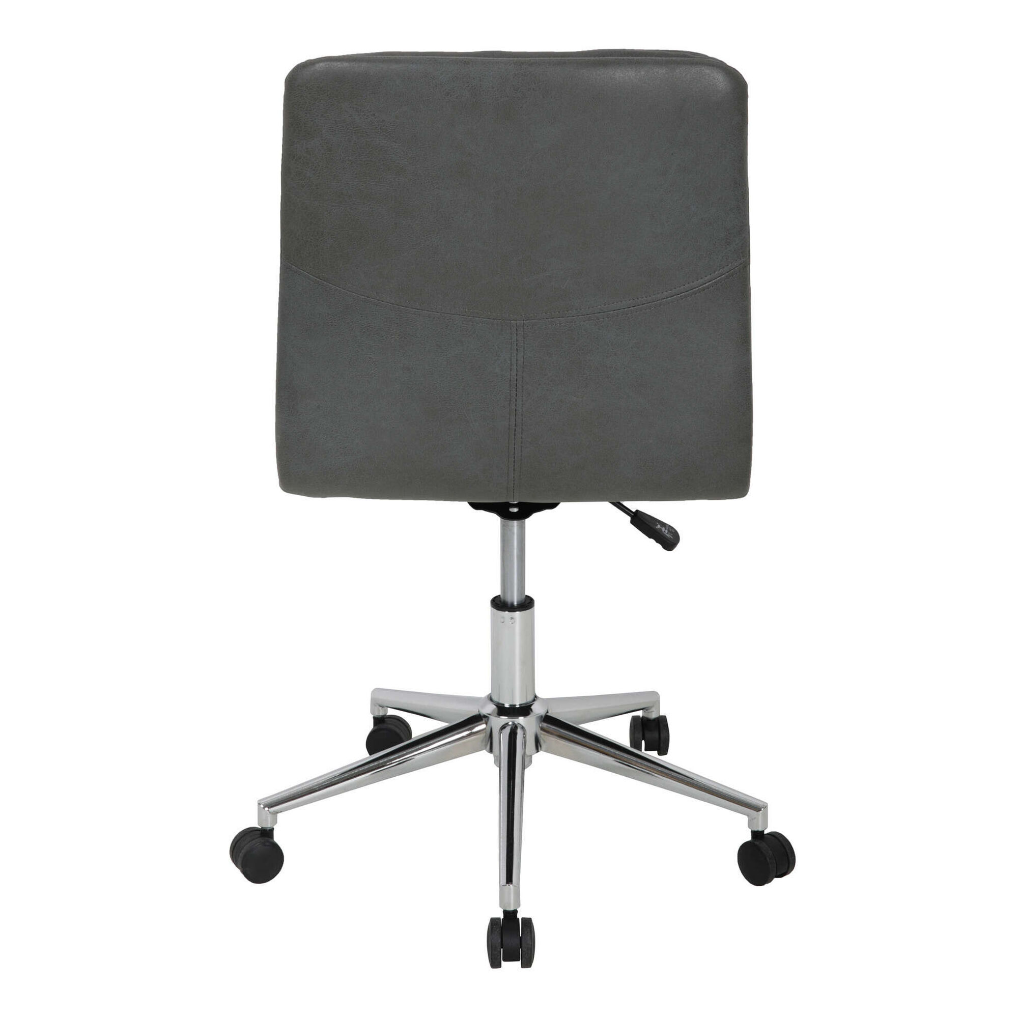 Cadeira de Escritório Estofada Cinza Escuro Dublin