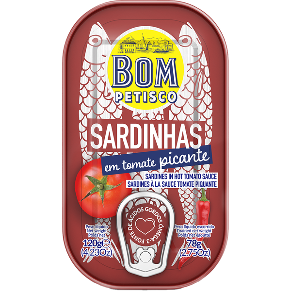 Sardinha em Tomate Picante Bom Petisco