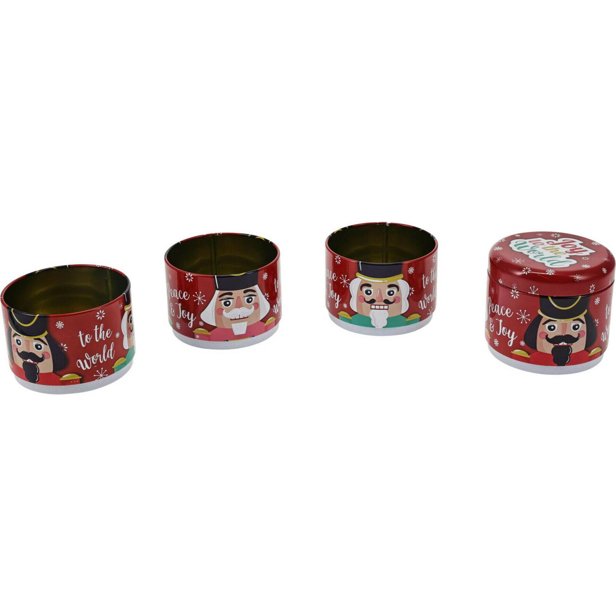 Conjunto 4 Latas Desmontáveis Natal