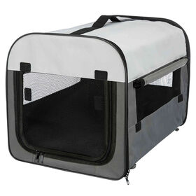 Transportadora para Cão Tecido Azul Nylon Tcamp 40x40x55 cm