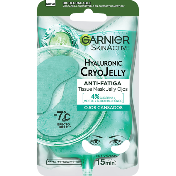 Máscara Facial Contorno de Olhos CryoJelly Aloe Hialurónico Garnier Skin Active
