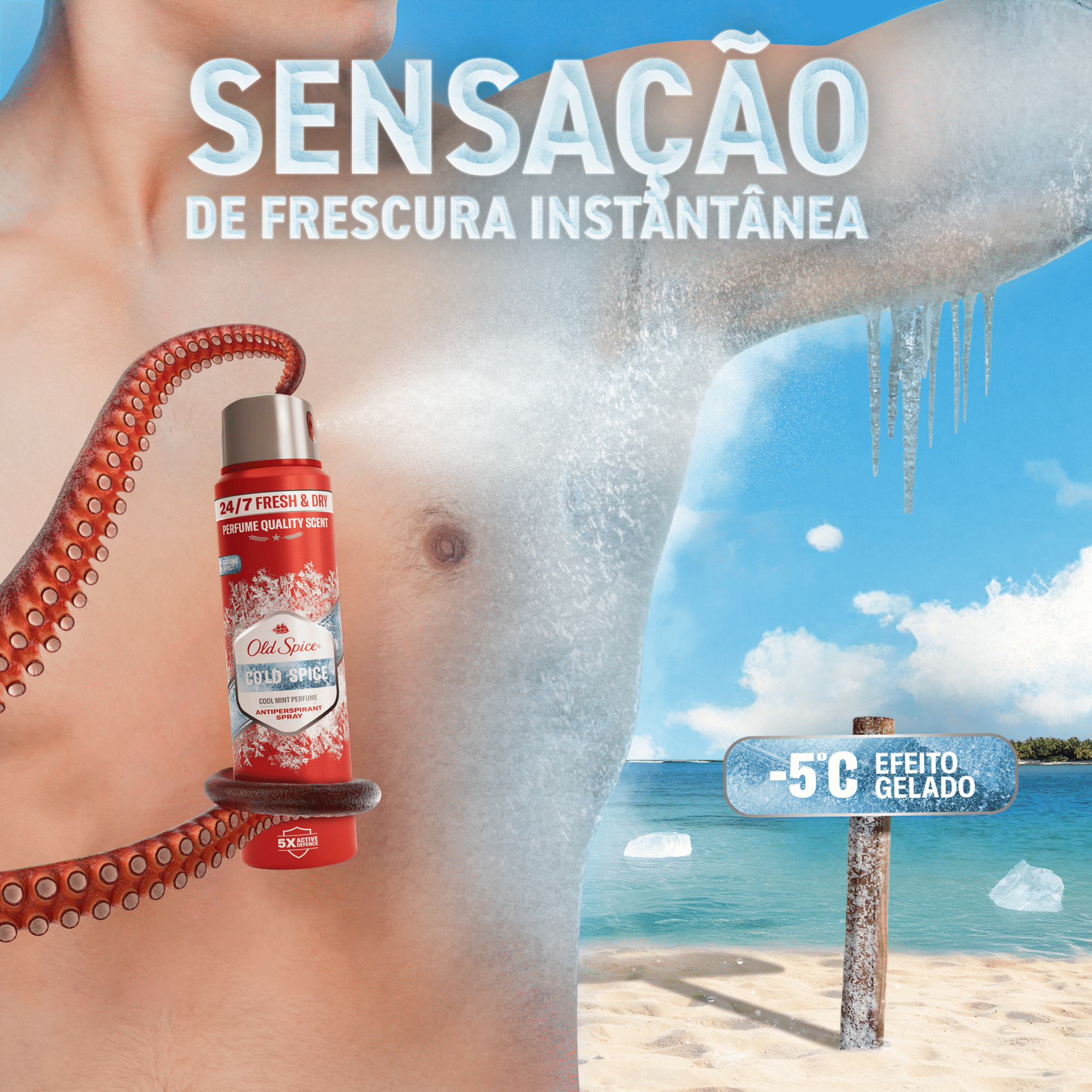 Desodorizante Spray Cold Old Spice