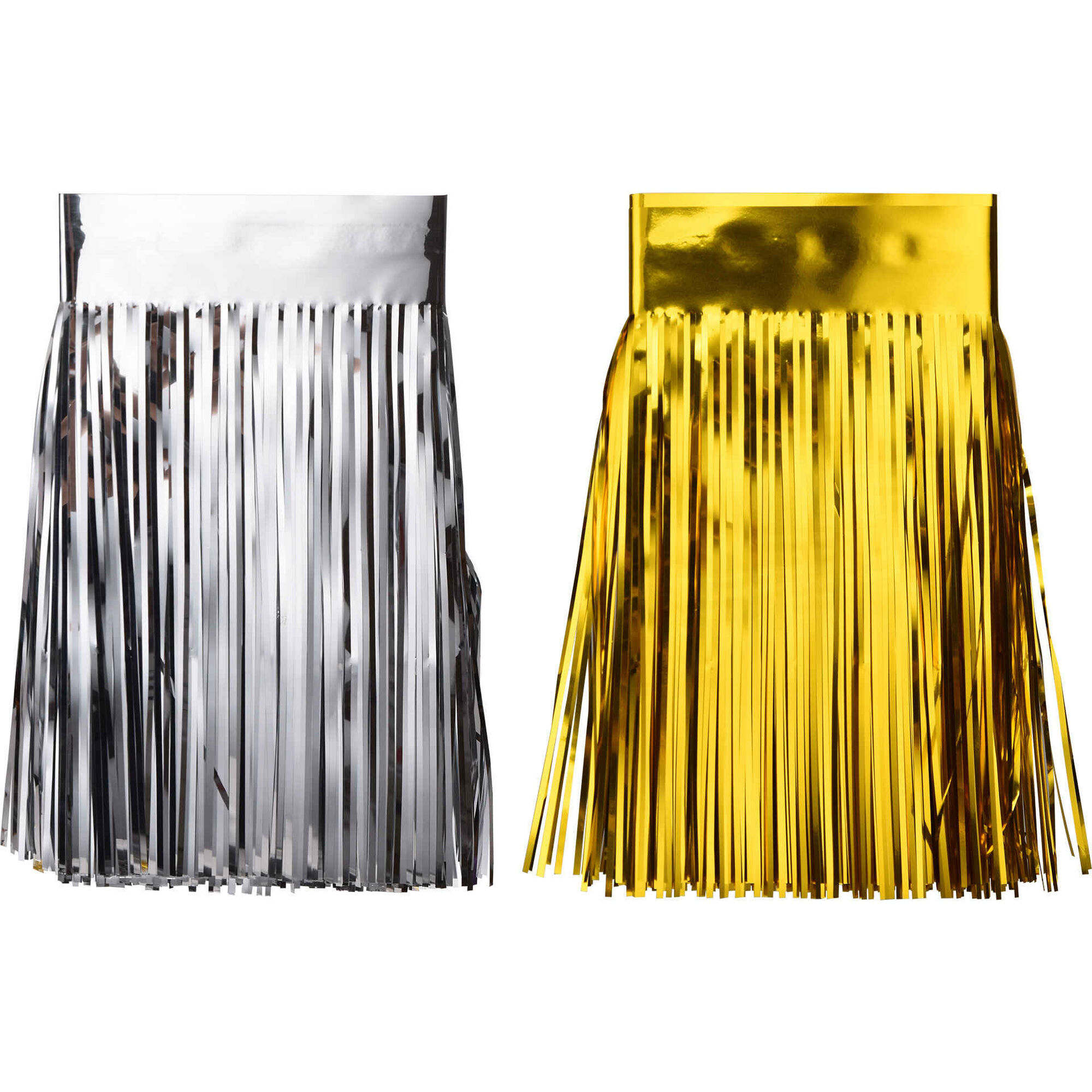 Conjunto 2 Grinaldas Prateado e Dourado