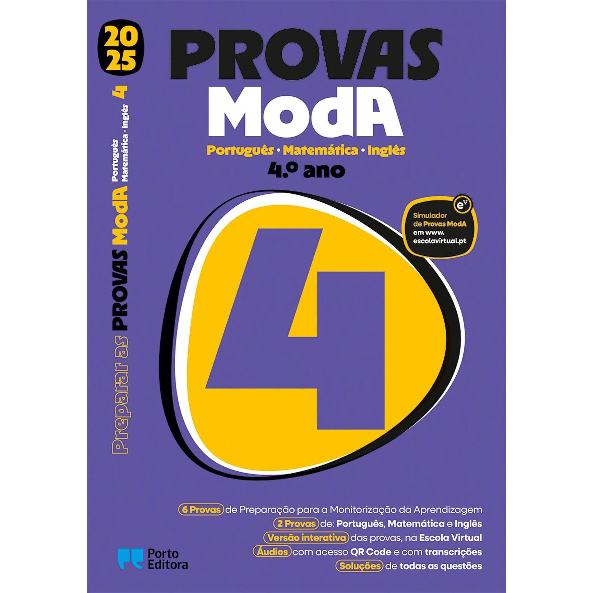 Preparar as Provas ModA 2025 - Português, Matemática e Inglês - 4.º Ano Preparar as Provas ModA 2025 - Português, Matemática e Inglês - 4.º Ano