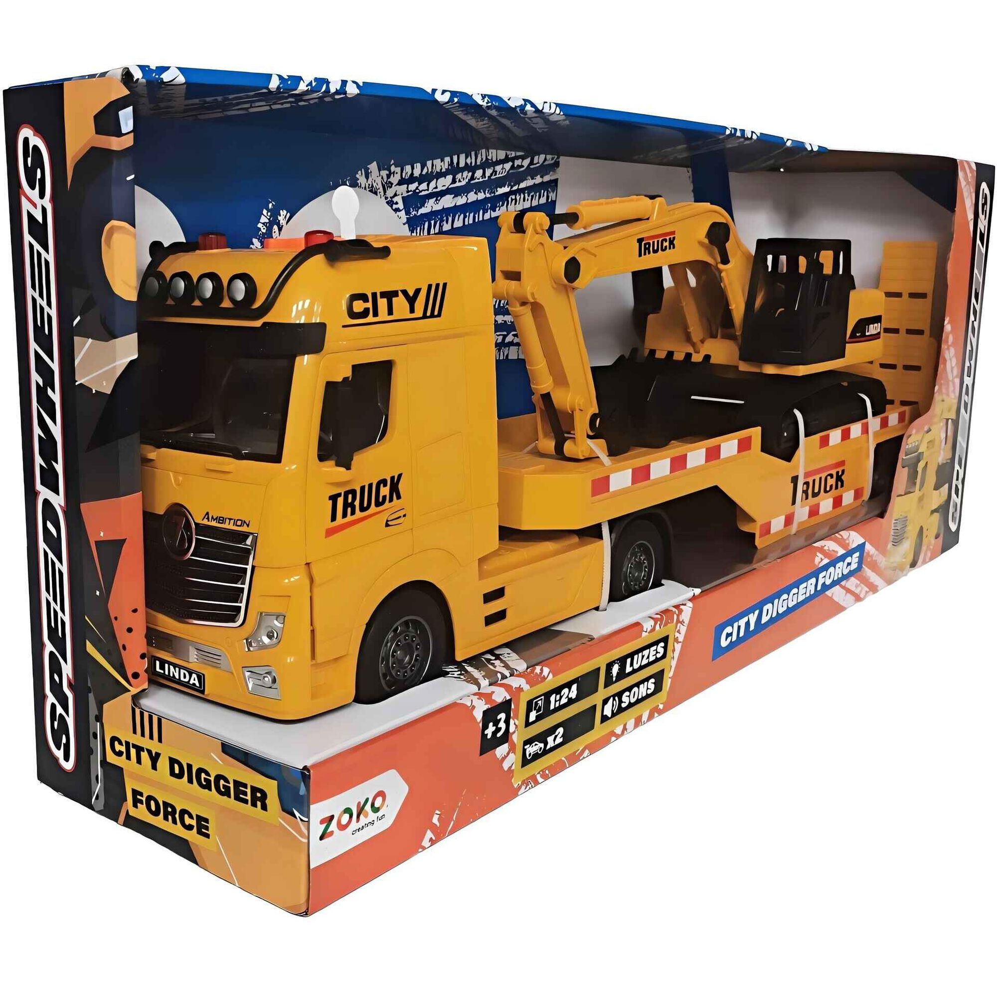 Conjunto Camião e Escavadora City Digger Force