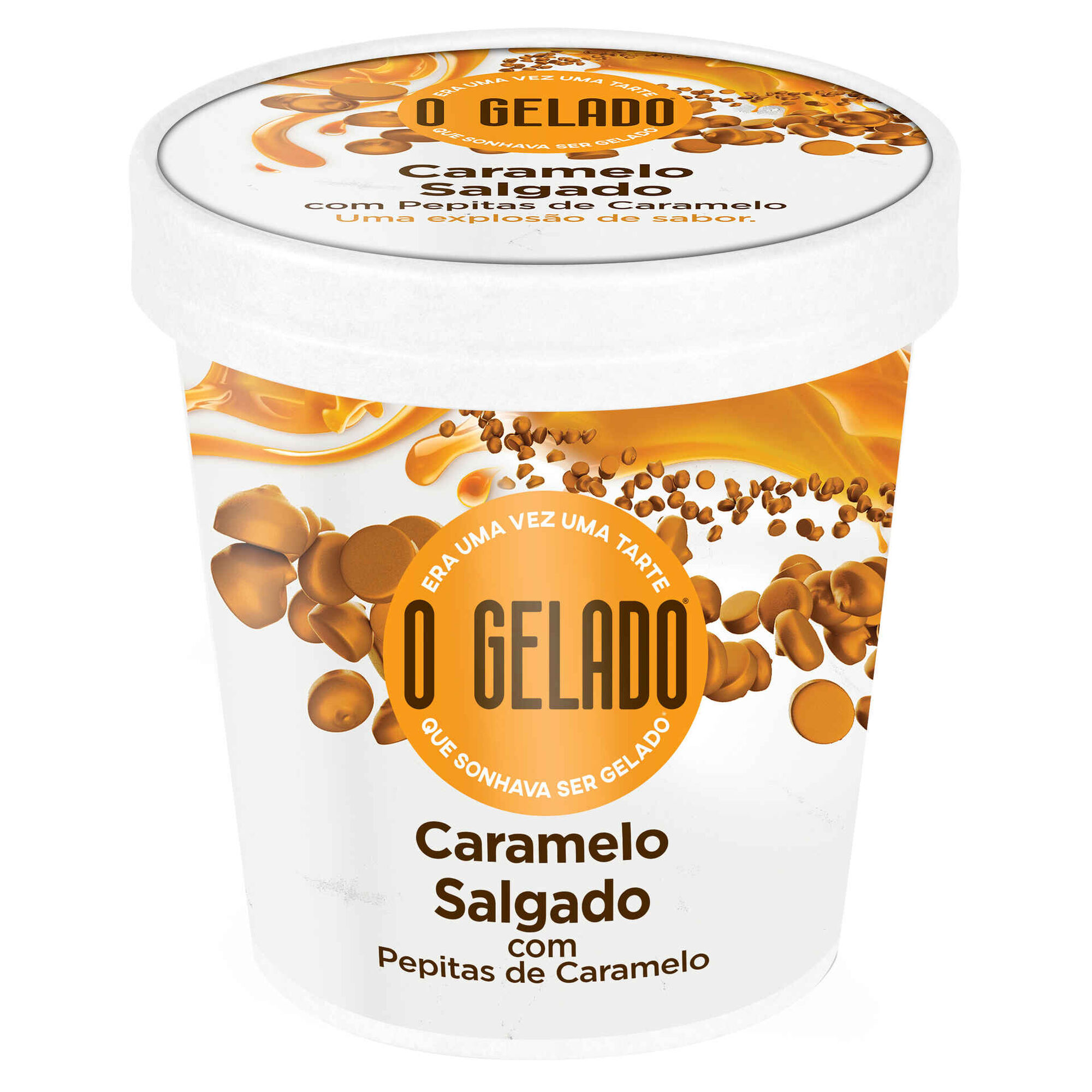 O Gelado Caramelo Salgado com Pepitas de Caramelo