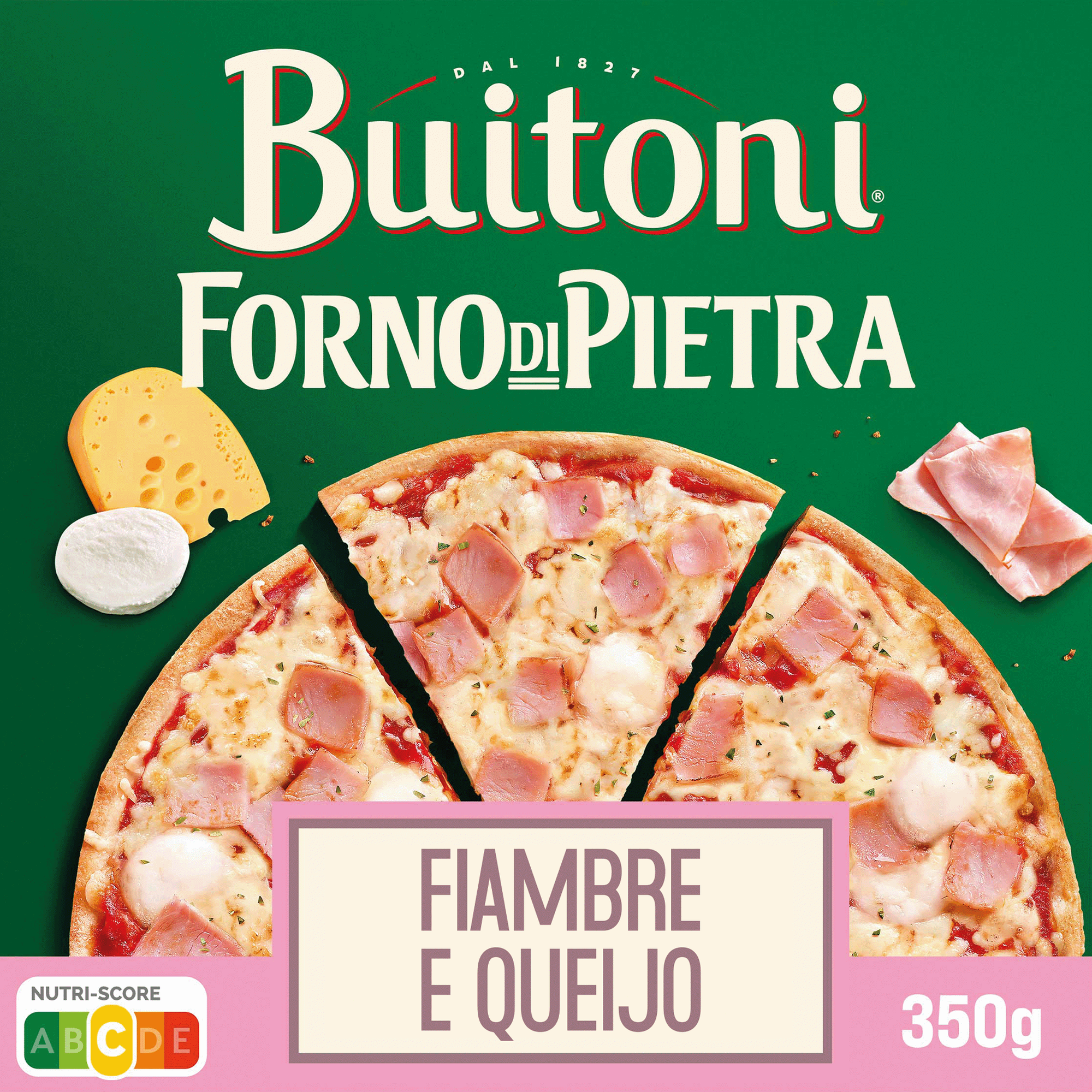 Pizza Forno Di Pietra de Fiambre e Queijo