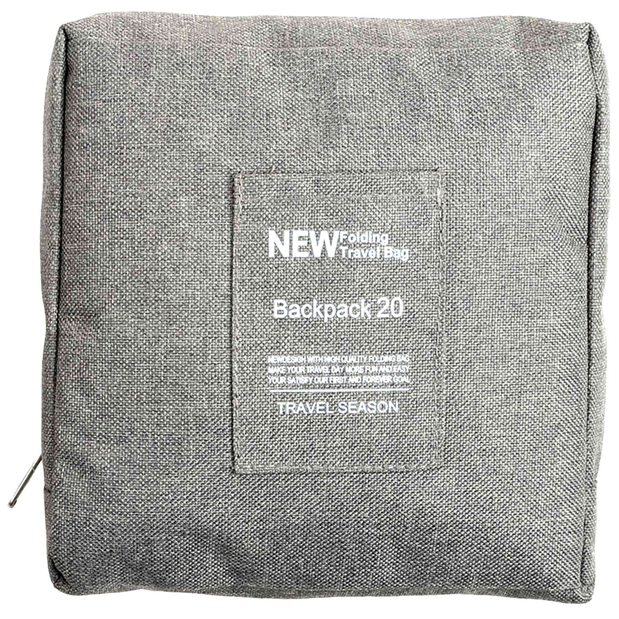 Mochila de Viagem Dobrável 20L Cinza