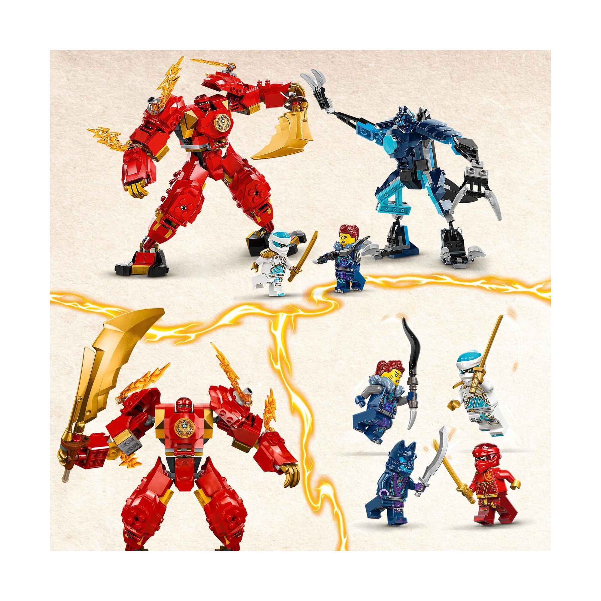 LEGO Ninjago - Rob&ocirc; do Fogo Elemental do Kai - 71808