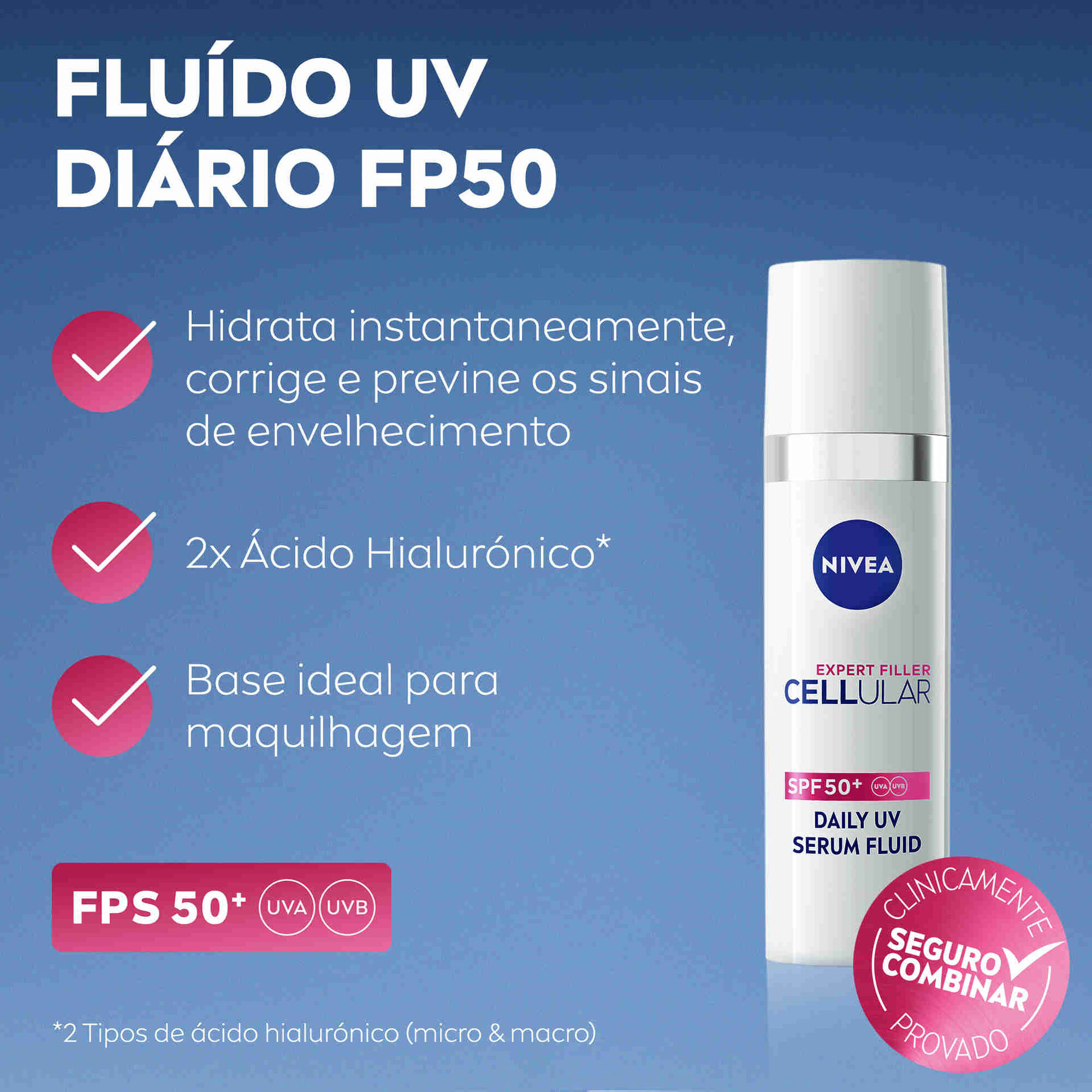 Sérum de Rosto Fluído UV Diário FPS 50+ Sérum de Rosto Fluído UV Diário FPS 50+
