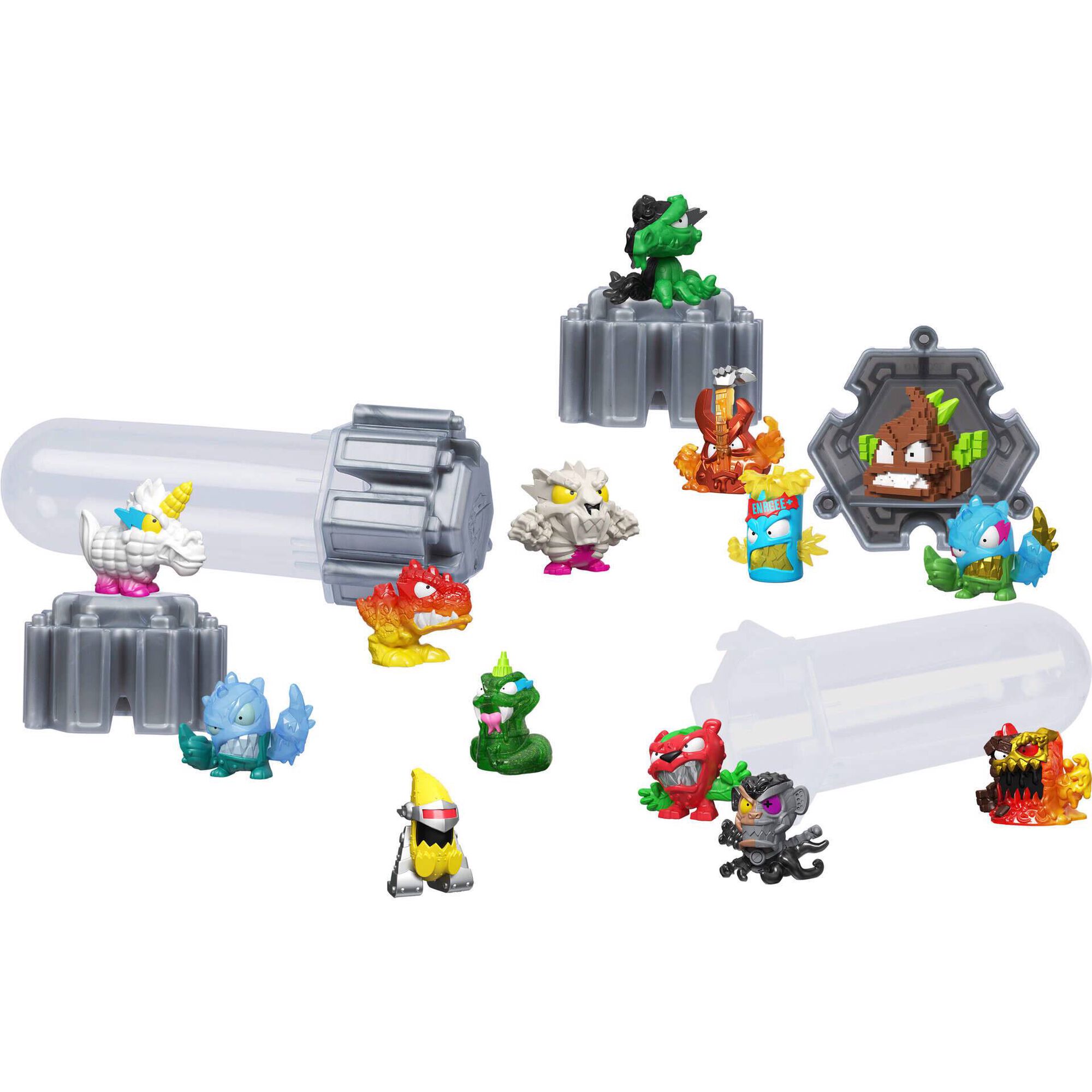 Mr. Beast - Pack 14 Figuras Lab Swarms Battle Fusion