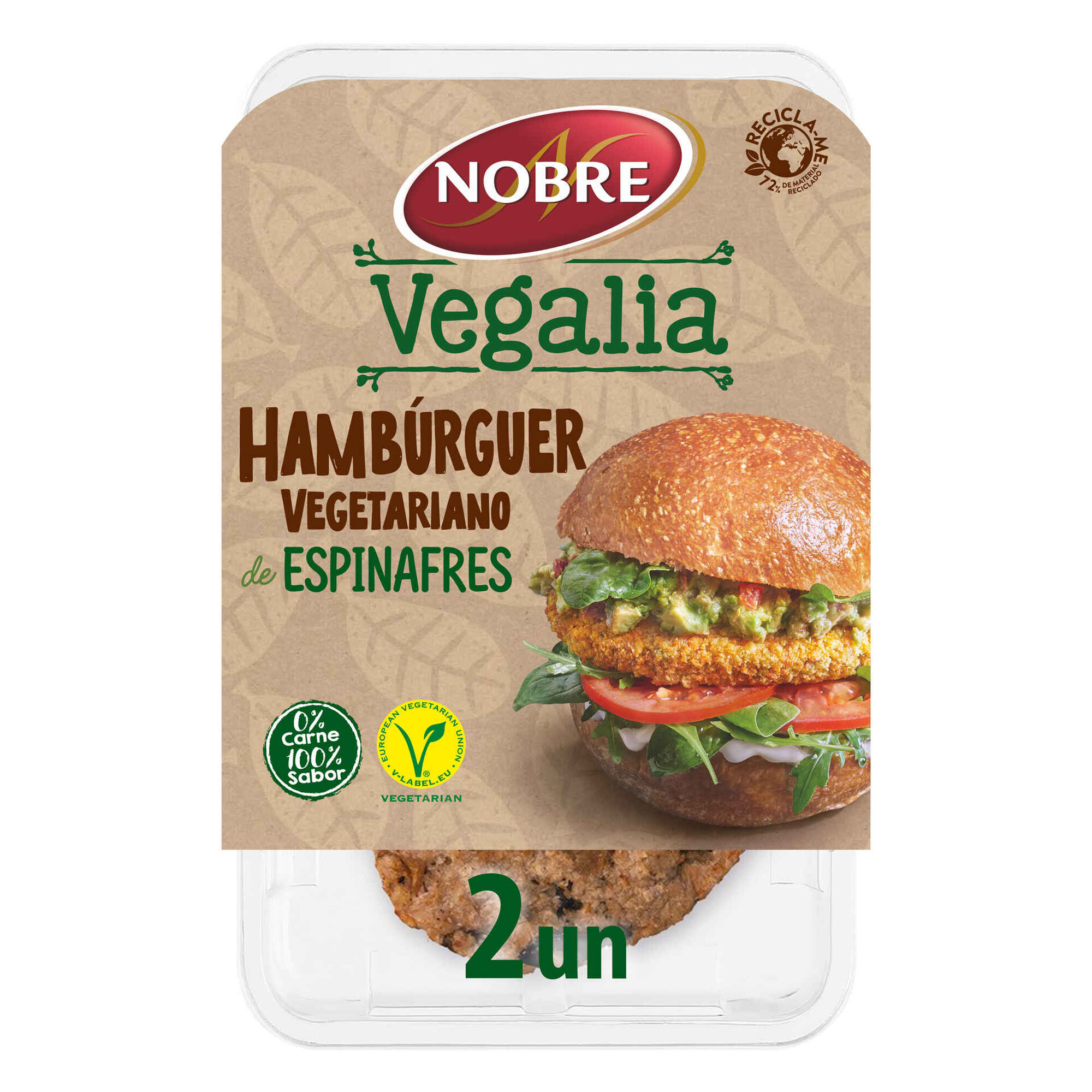 Hambúrguer Vegetariano de Espinafres