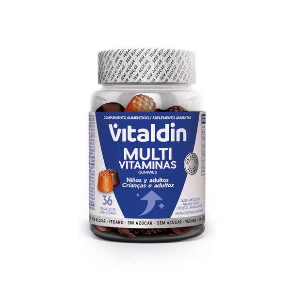 Gomas Multivitaminas Crianças e Adultos sem Açúcar Vitaldin