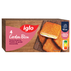 Cordon Bleu de Porco, Fiambre e Queijo Mozzarella Iglo