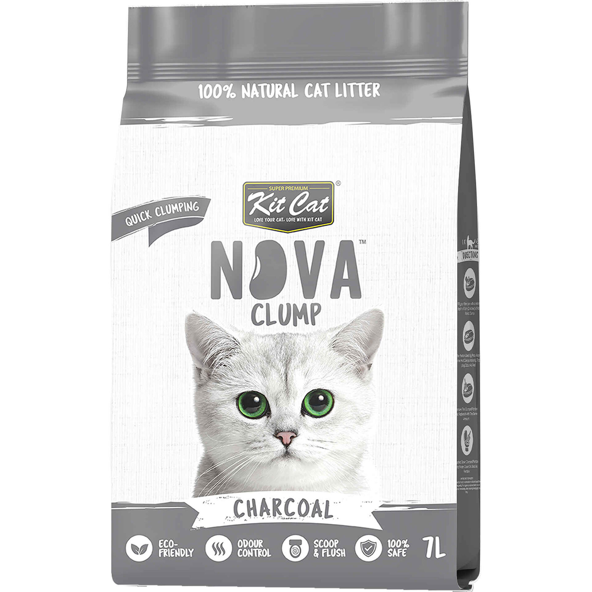 Areia Aglomerante Carv&atilde;o Kit Cat