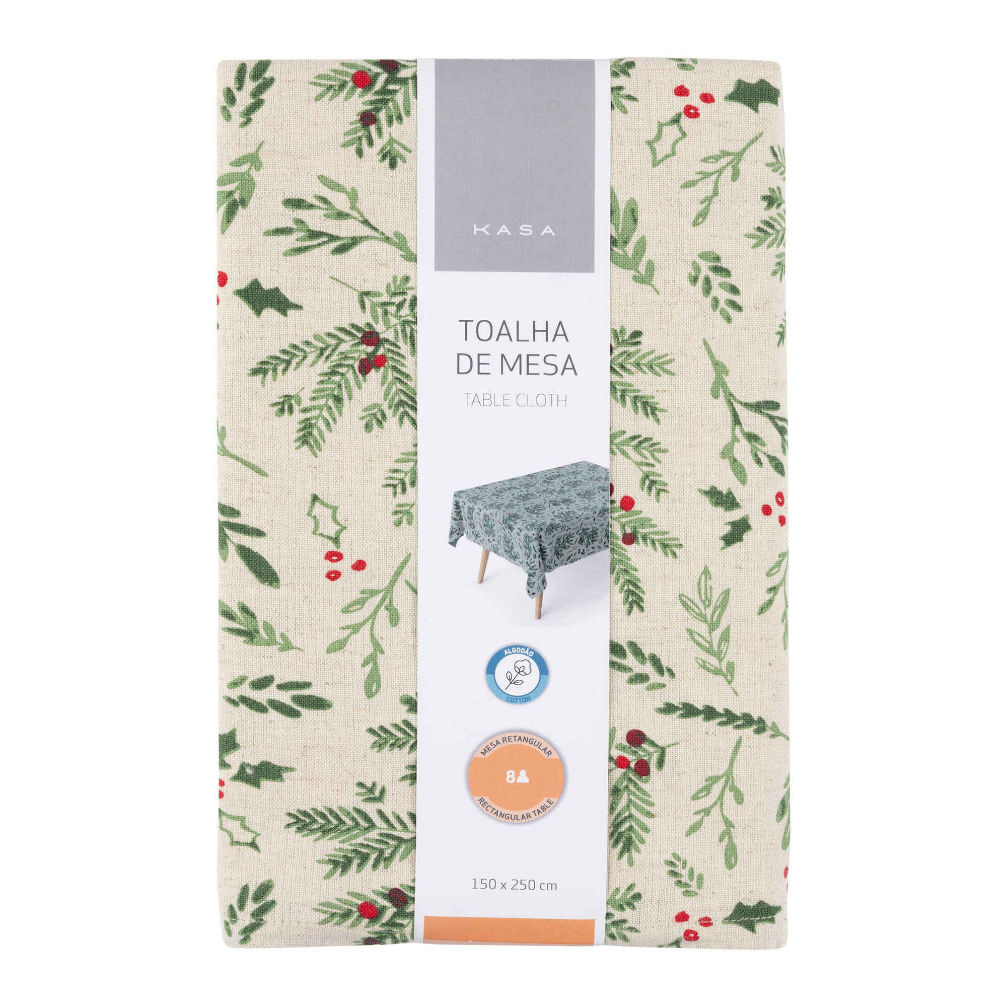 Toalha Mesa Azevinho