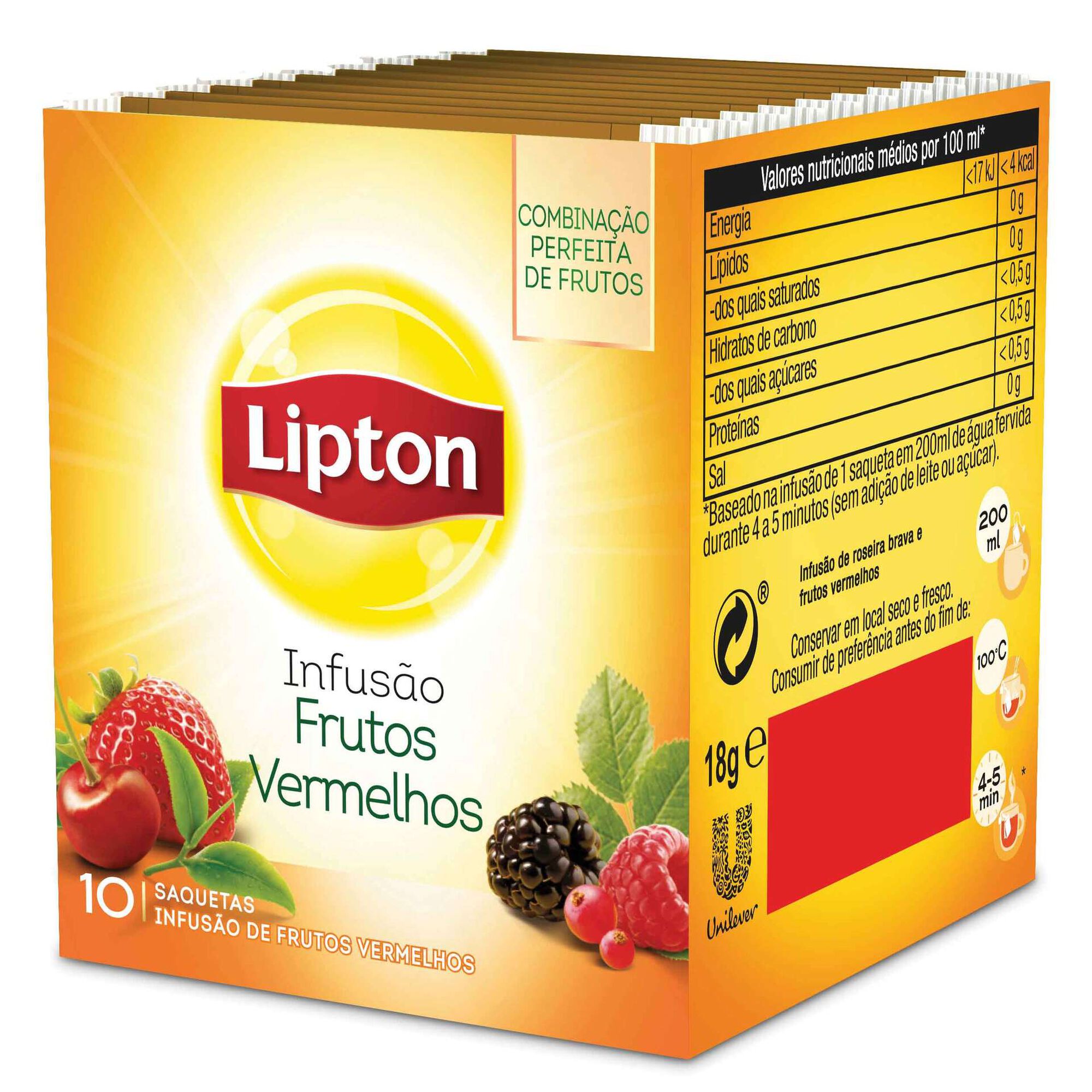 Infusão Frutos Vermelhos Saquetas Infusão Frutos Vermelhos Saquetas