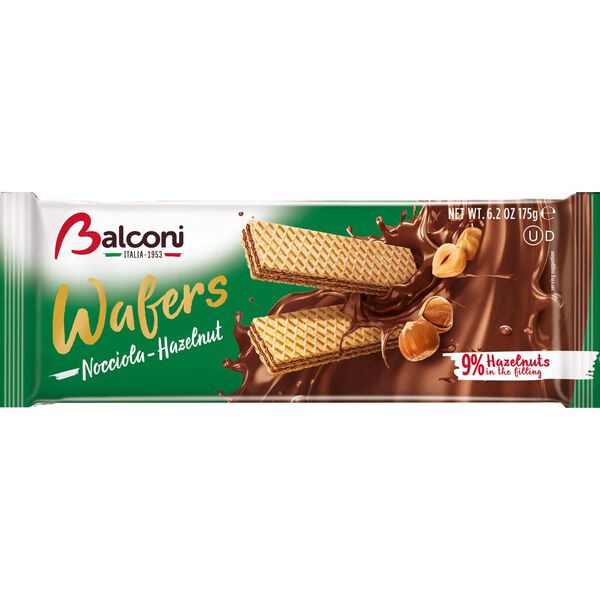 Bolachas Wafers Avelã Balconi