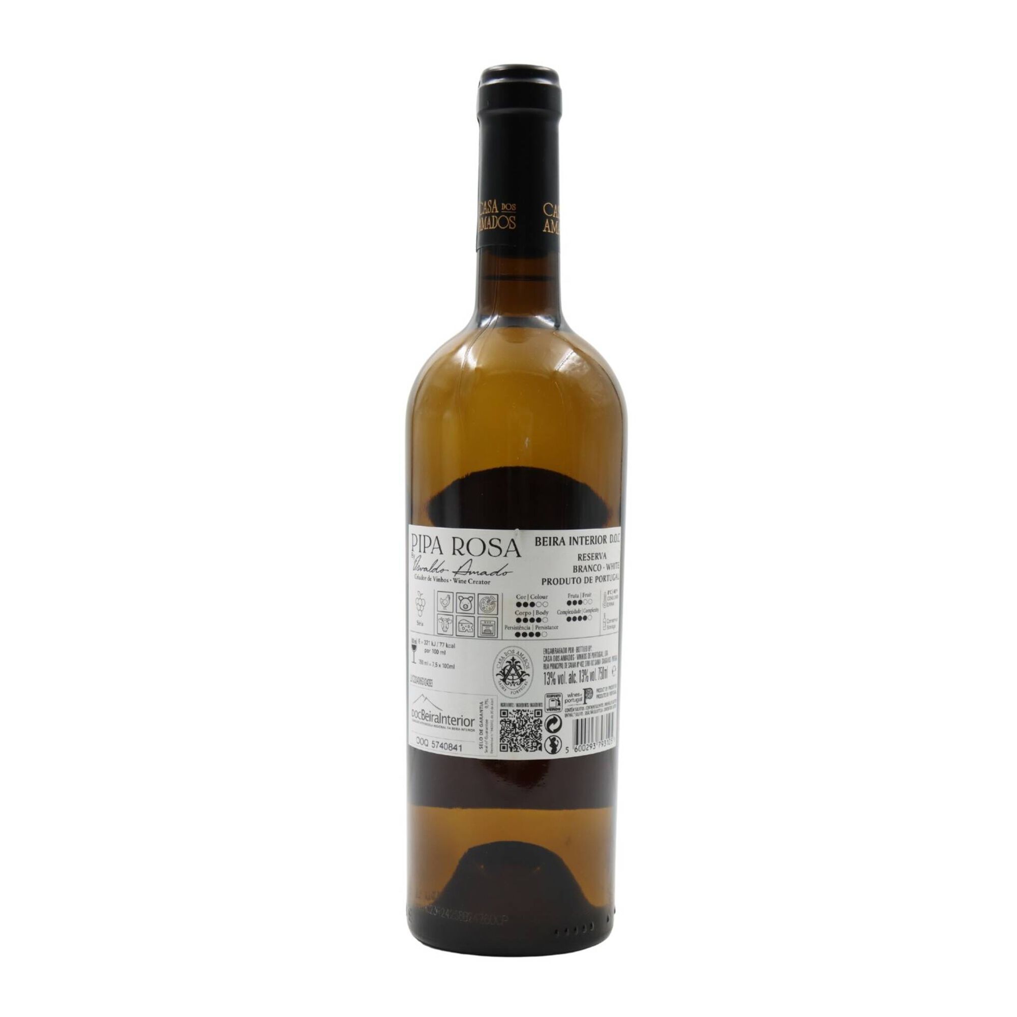 Pipa Rosa S&iacute;ria Reserva Beiras Vinho Branco