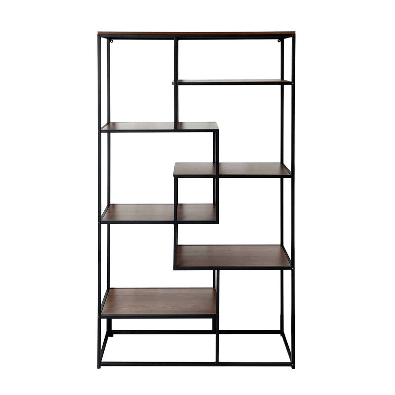 Estante 100x33x180cm Preta Kasa