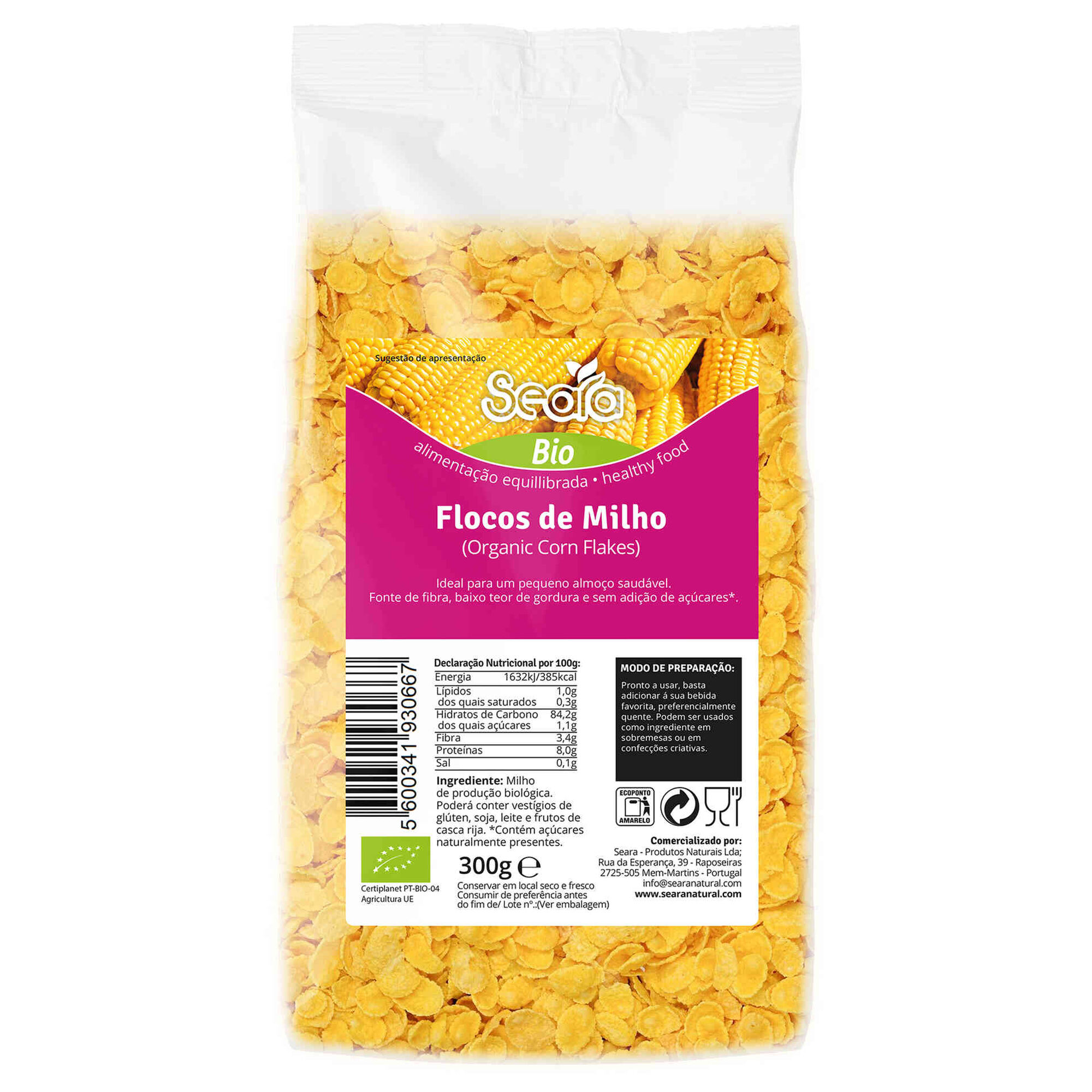 Cereais Corn Flakes sem Glúten