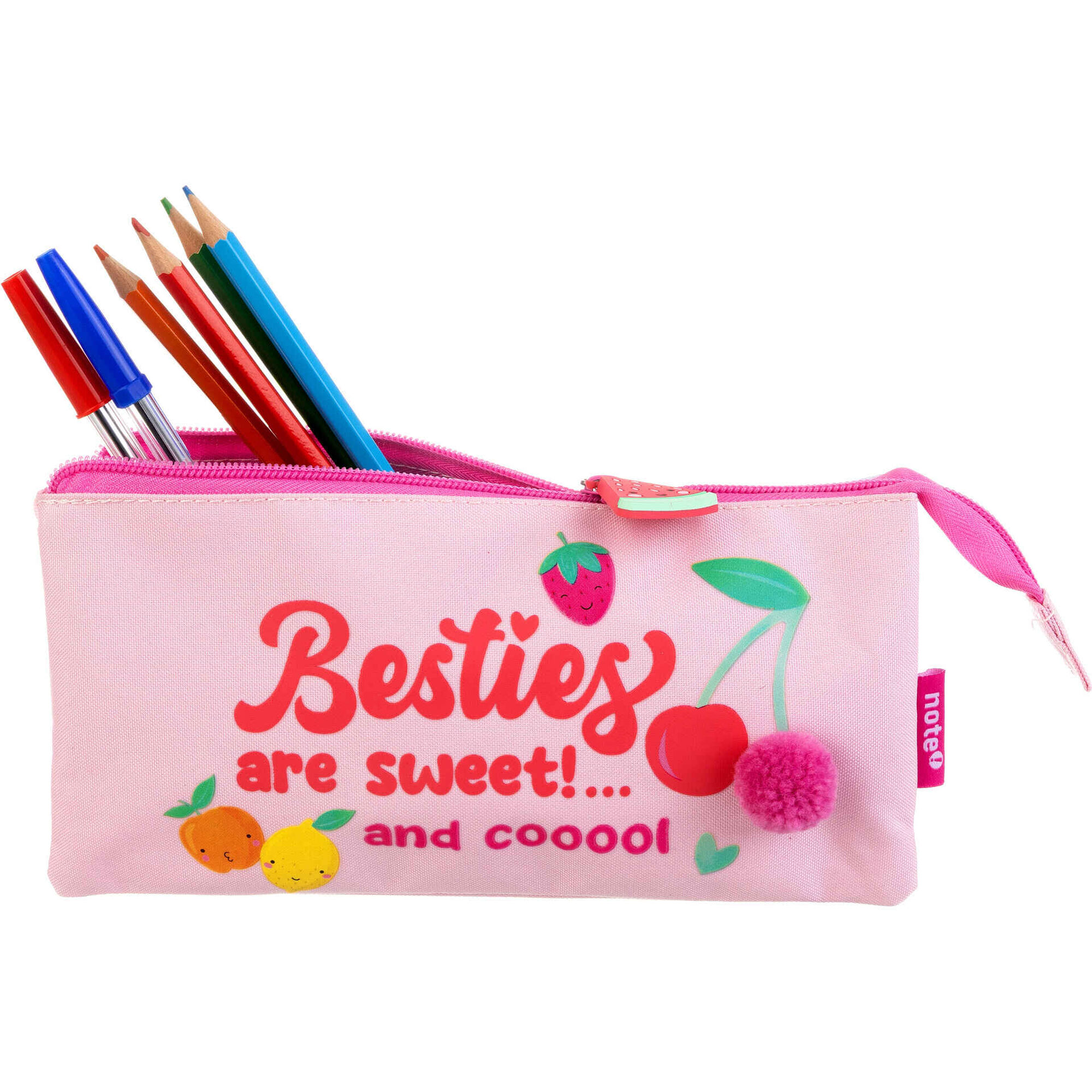 Estojo Triplo Rosa Frutas Note!