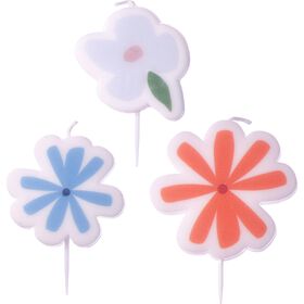 Conjunto 3 Velas Flores