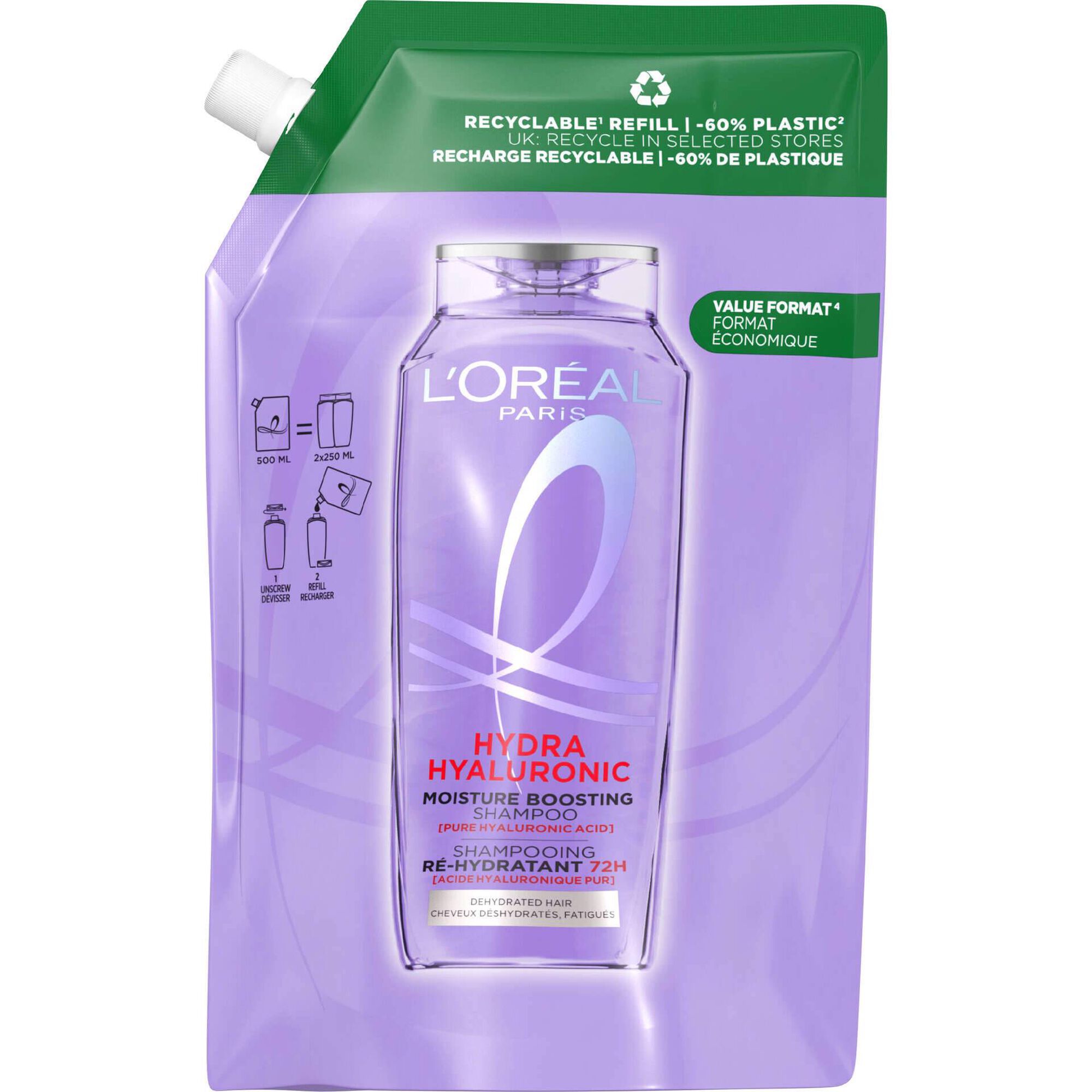 Champô Elvive Hidra Hialurónico Refill