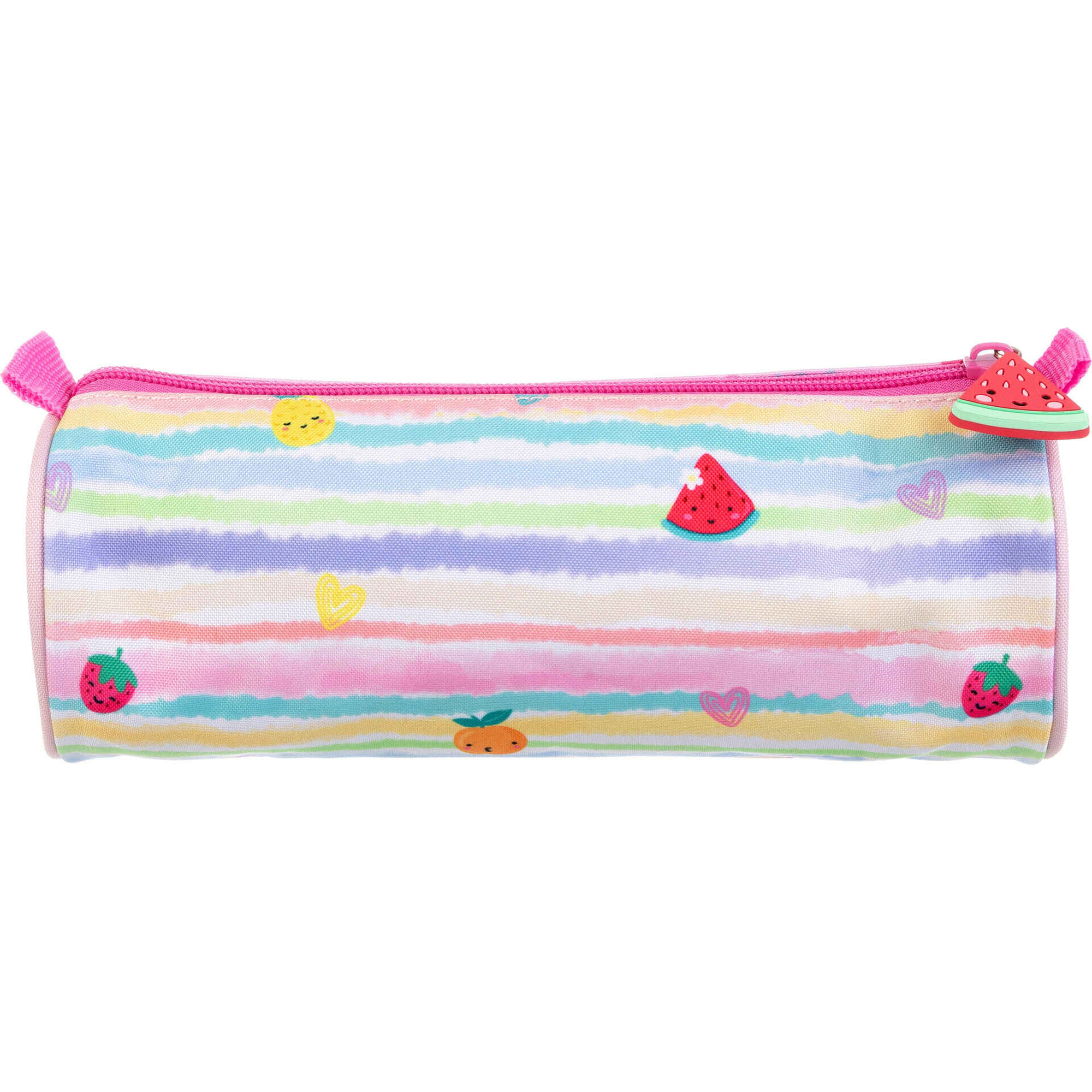 Estojo Redondo Rosa Frutas Note!