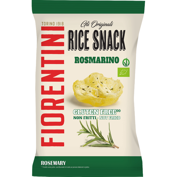 Snacks de Arroz e Alecrim sem Glúten Fiorentini