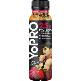 Iogurte L&iacute;quido Prote&iacute;na Morango e Framboesa Yopro Danone