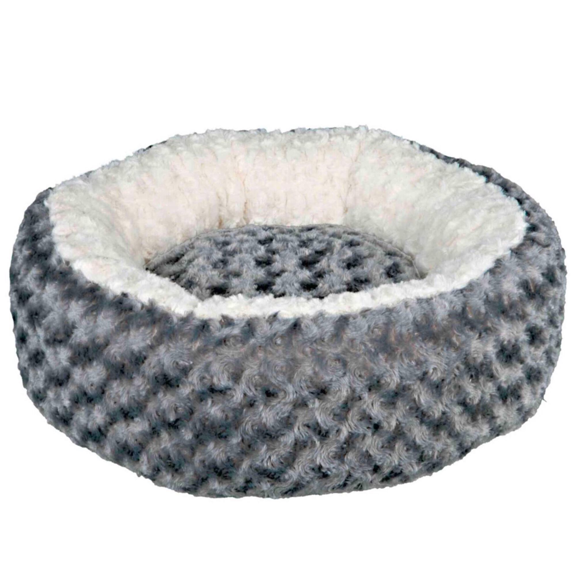 Cama para Cão/Gato Kaline Cinzento e Creme 70 cm Cama para Cão/Gato Kaline Cinzento e Creme 70 cm