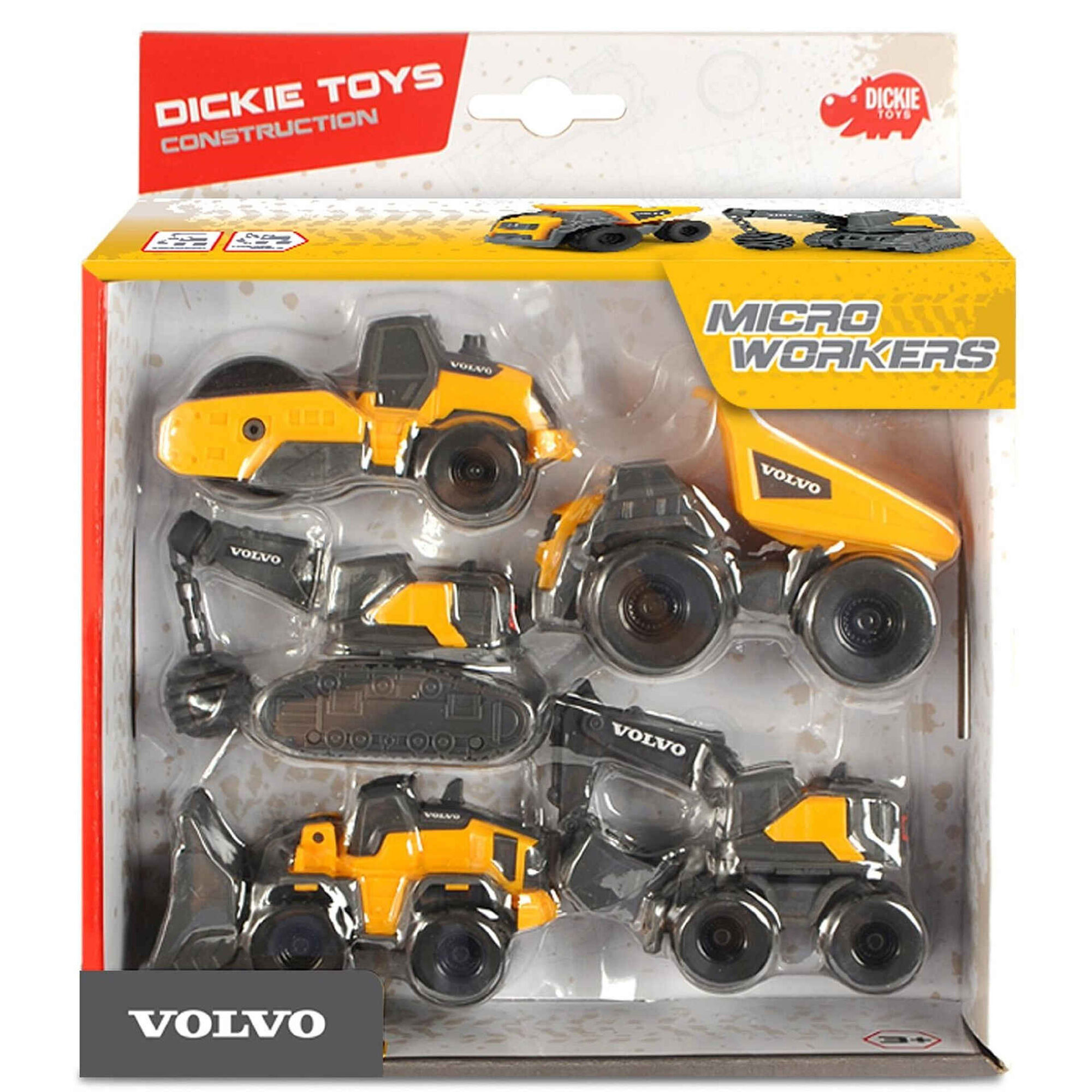 Conjunto 5 Veículos - Construção Volvo Mini Conjunto 5 Veículos - Construção Volvo Mini