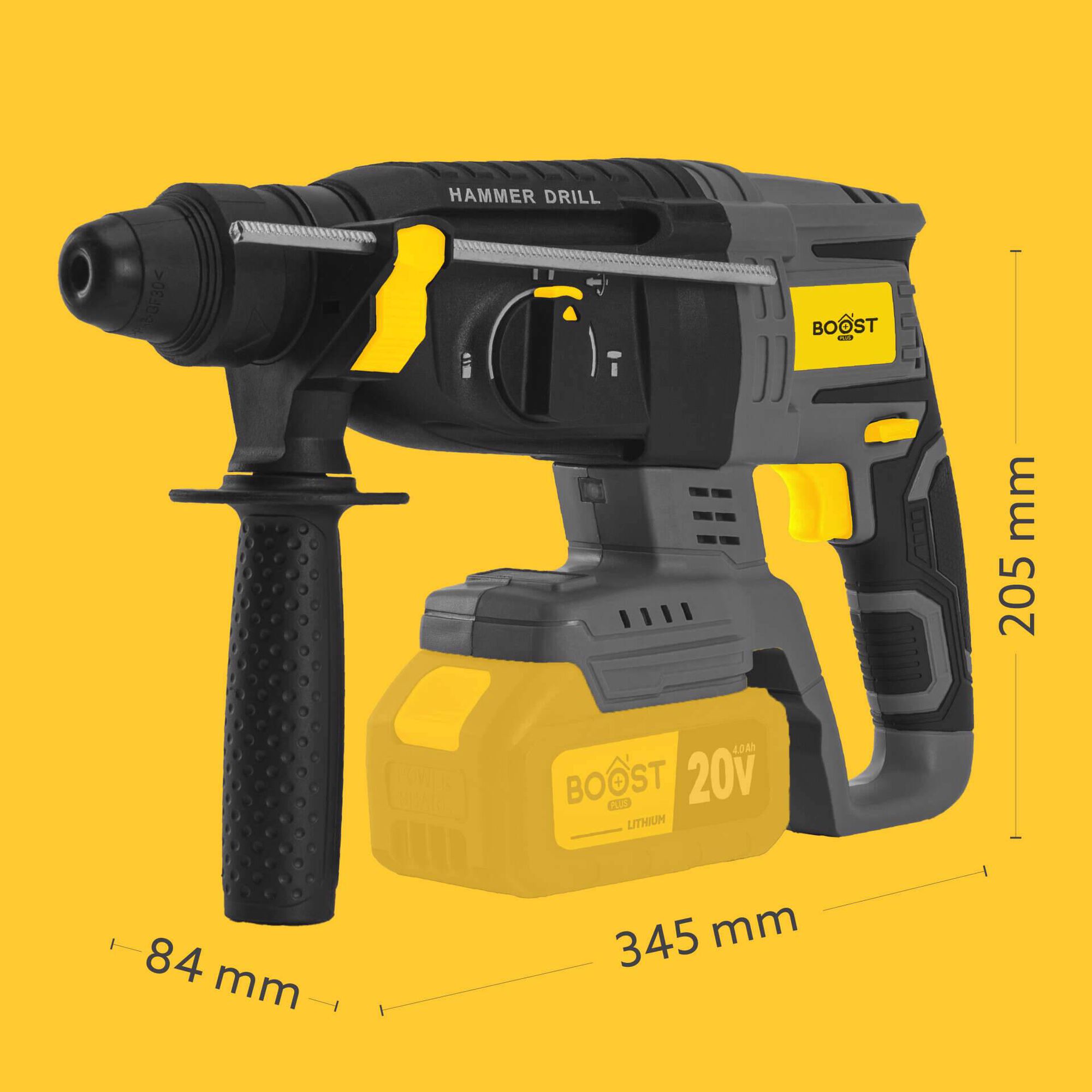 Martelo sem Fios Brushless 20V Boost