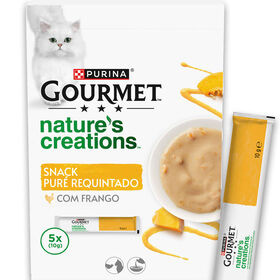 Snack para Gato Adulto Puré Frango